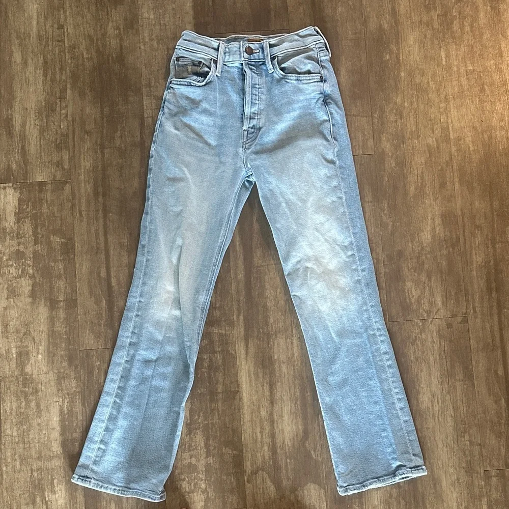 MOTHER Light Blue Ankle & Cropped Jeans EUC - Picture 3 of 11